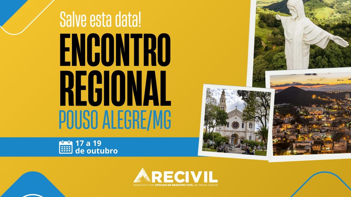 Encontro Regional em Pouso Alegre/MG – 17 a 19 de outubro