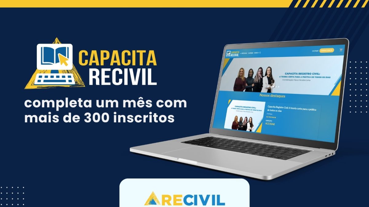 Plataforma EAD do Recivil completa um mês de lançamento com mais de 300 inscritos