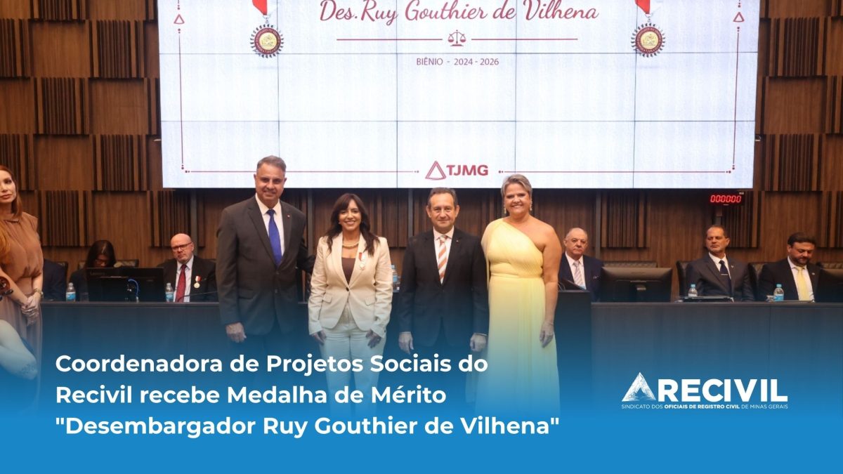 Coordenadora do Setor de Projetos Sociais do Recivil é homenageada com a Medalha de Mérito Desembargador Ruy Gouthier de Vilhena